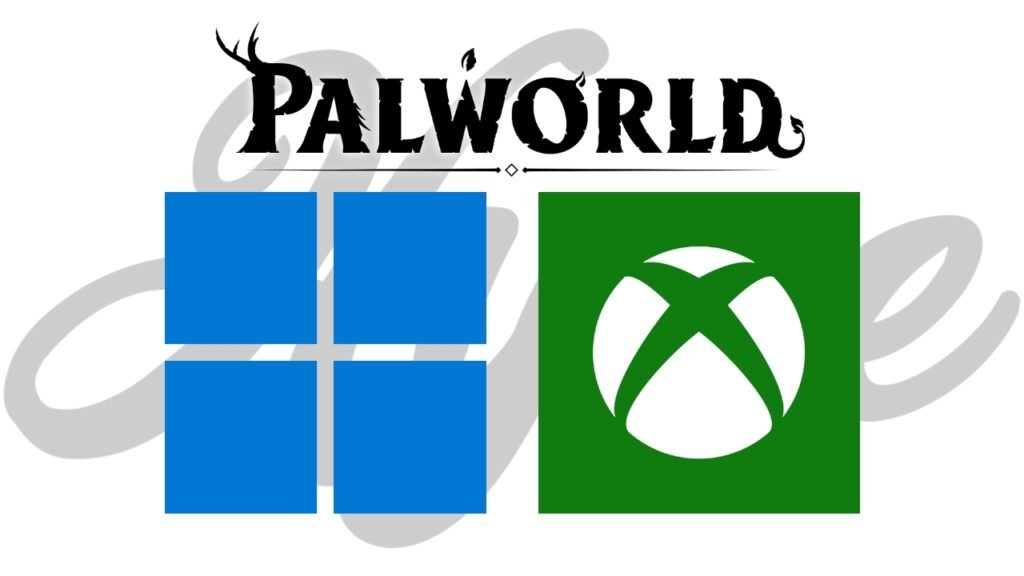 A graphic showing the two platforms that Palworld is currently available on