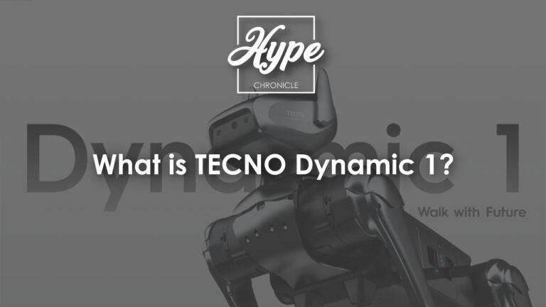 A featured image for an article which talks about TECNO's cyberdog, Dynamic 1 that was showcased at MWC 2024